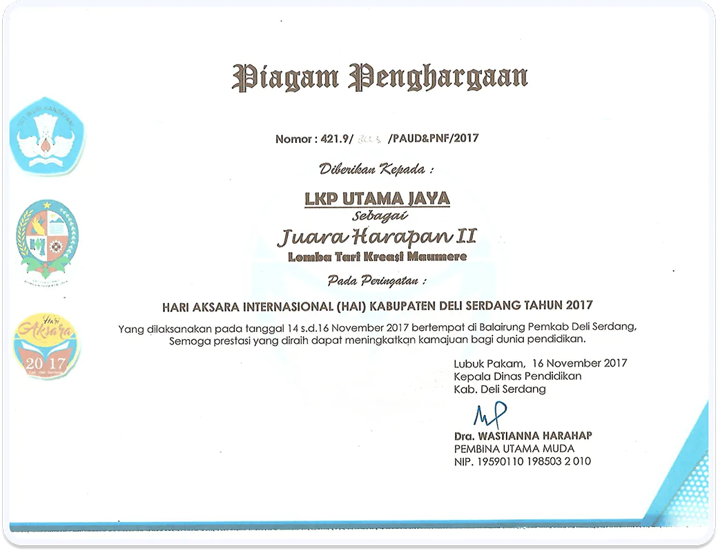 Prestasi dan Pencapaian LKP Utama Jaya